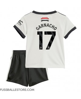 Günstige Manchester United Alejandro Garnacho #17 3rd trikot Kinder 2024-25 Kurzarm (+ Kurze Hosen)